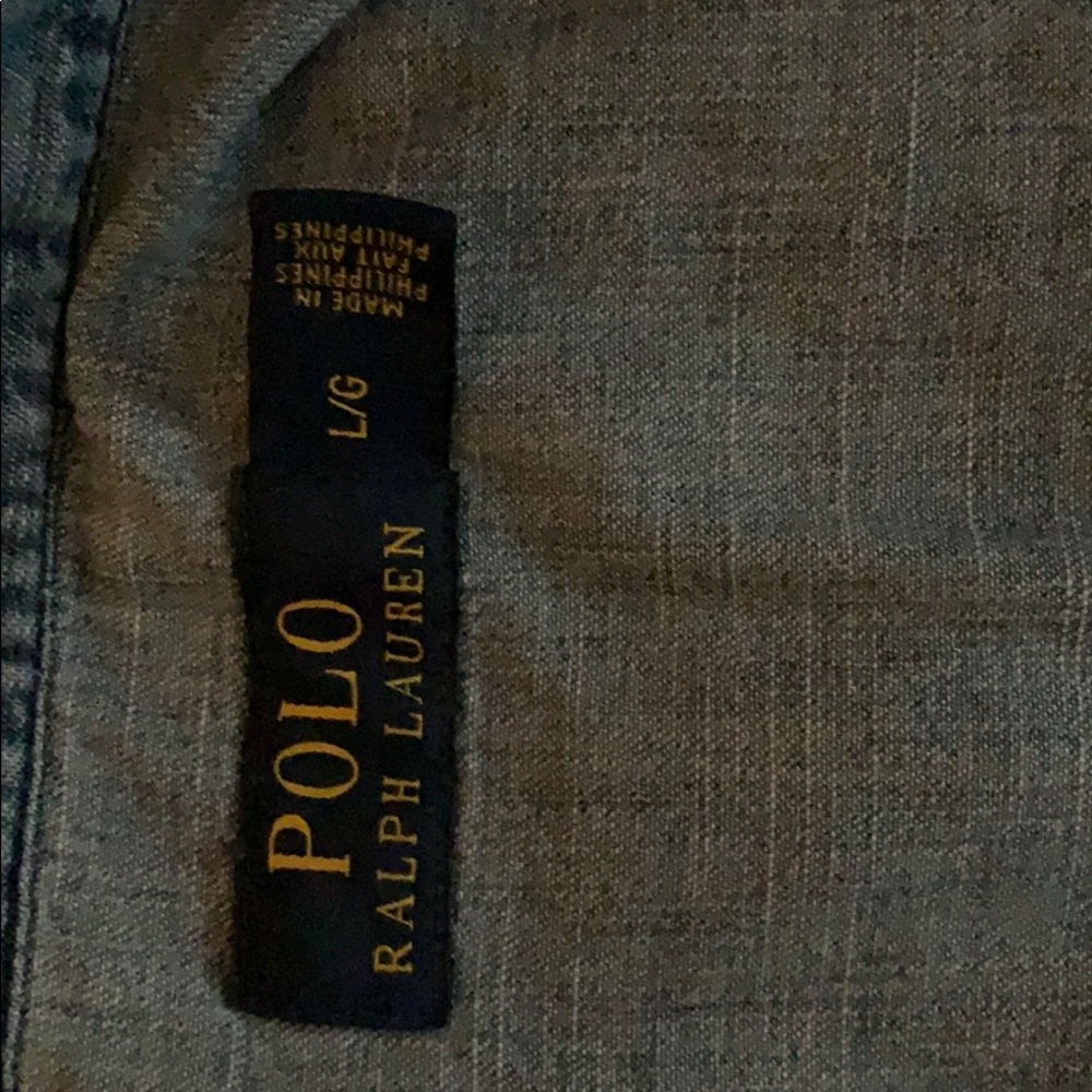 Polo denim men's large